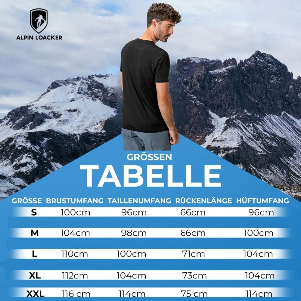 100%  Merino T-Shirt Herren - ultrafein - Image 9