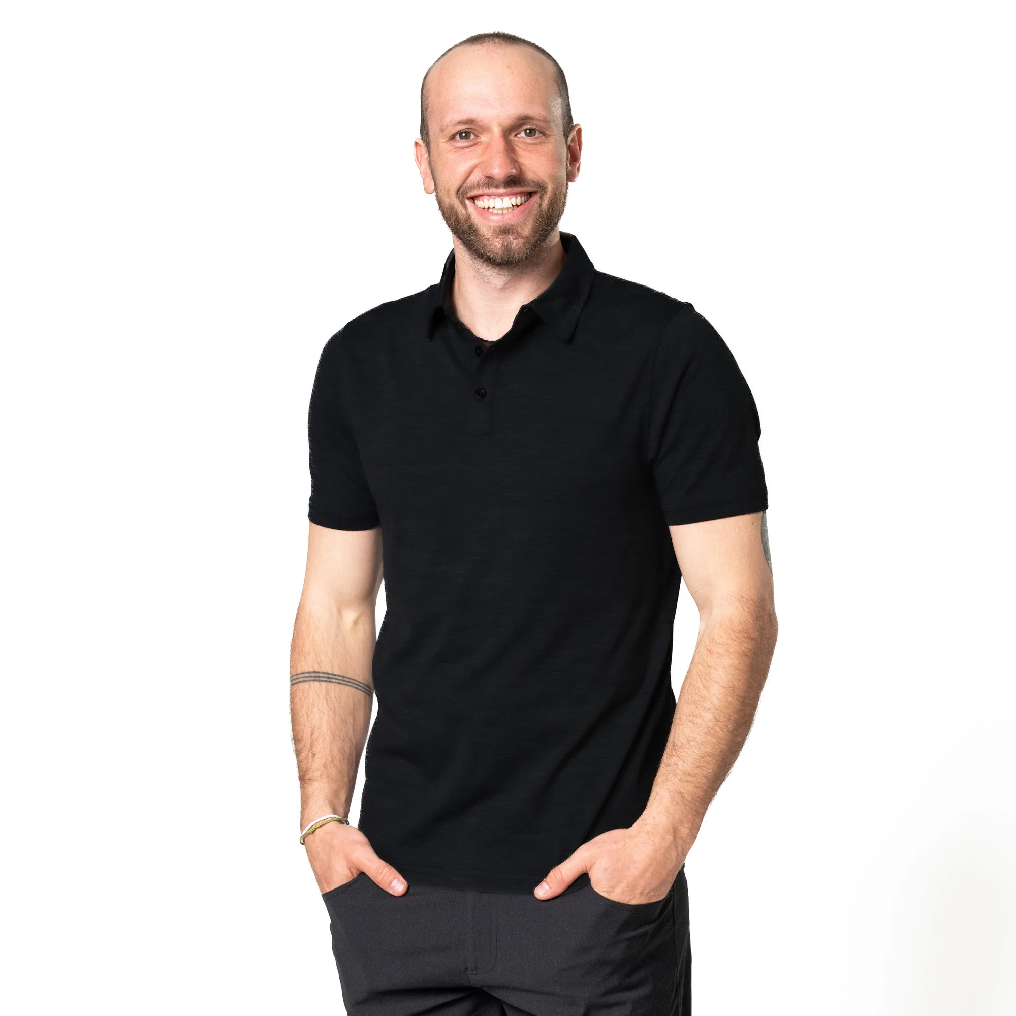 Merino Coolmax Polo T-Shirt Herren 150 g/m2 - Image 9