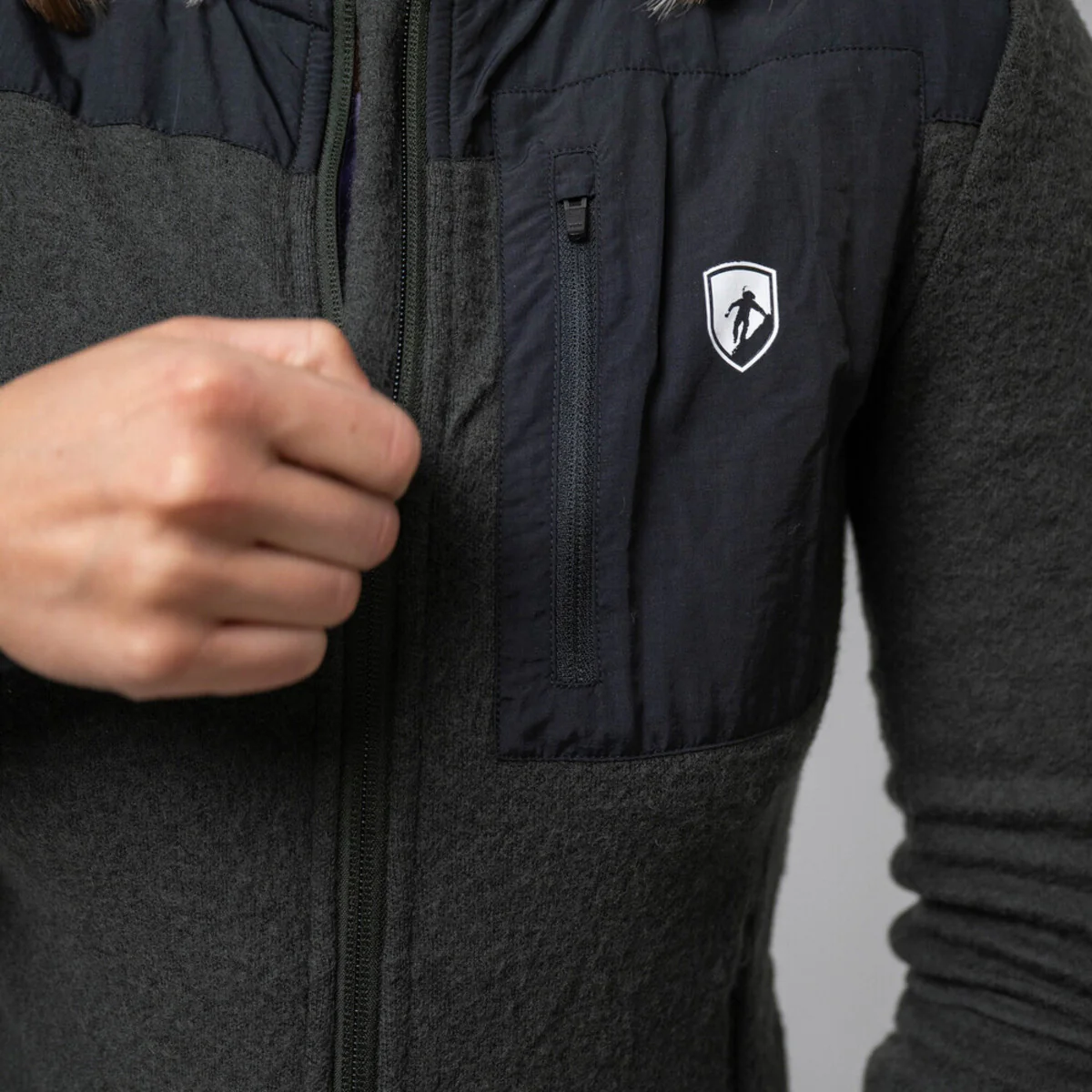 Merino Fleece Jacke Damen 280g/m2 - Image 3