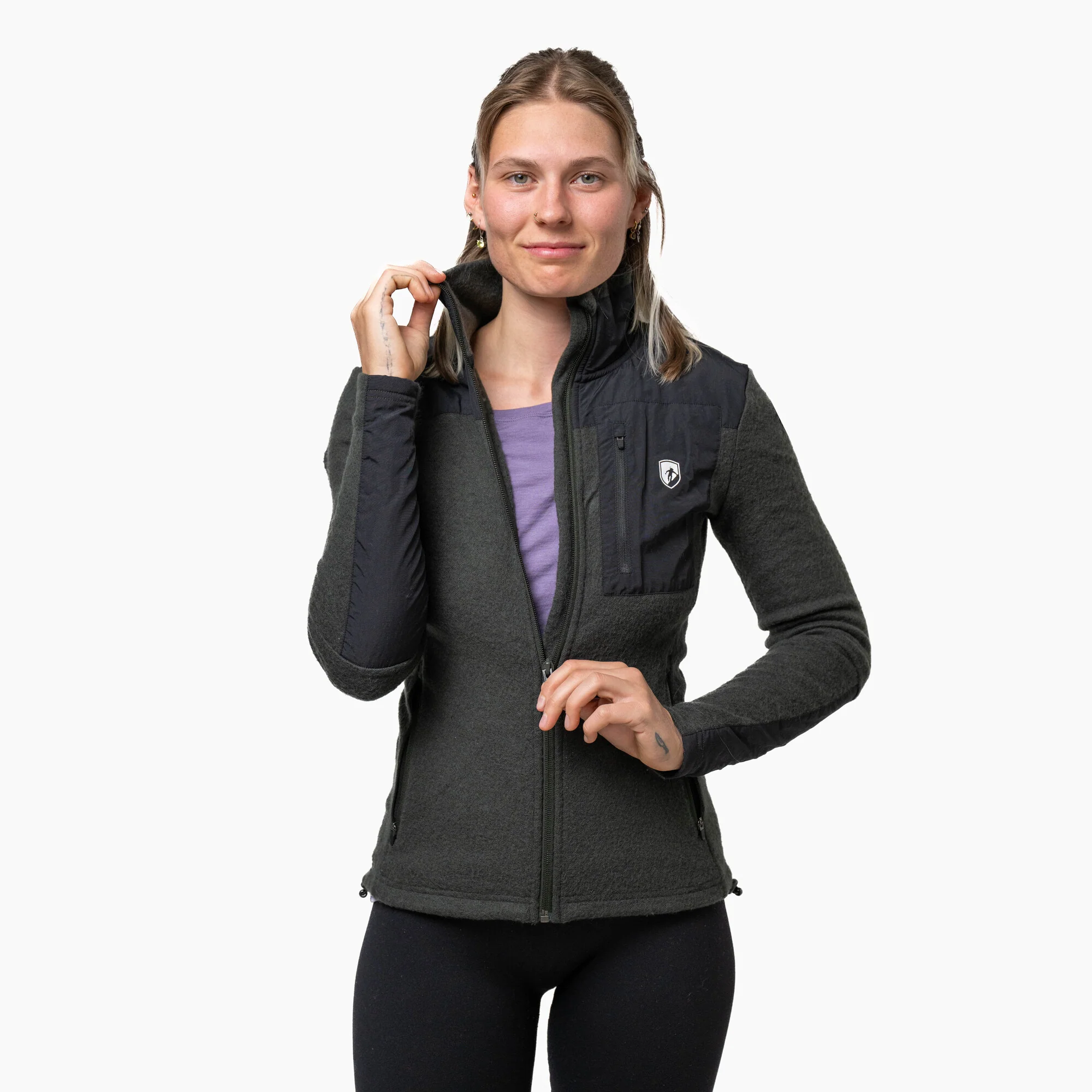 Merino Fleece Jacke Damen 280g/m2 - Image 7