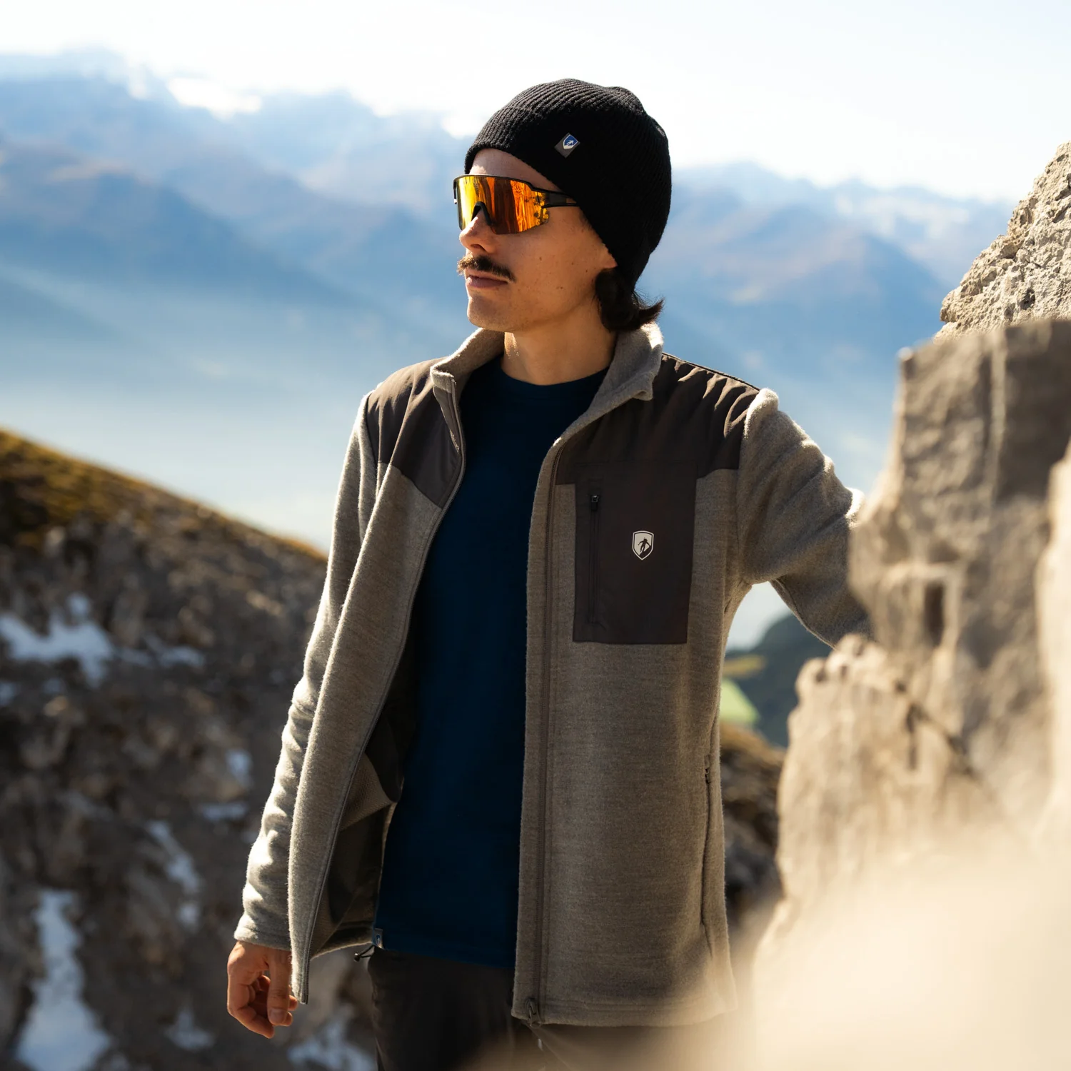 Merino Fleece Jacke Herren 280g/m2 - Image 3